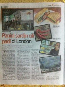 Newspaper Covers Our Panini Chili Sardin
